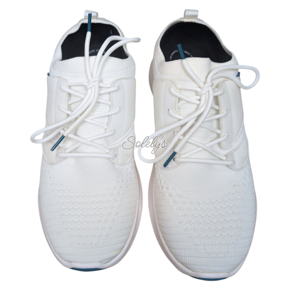 Vessi Everyday Move Mens 10 Polar White Waterproof Knit DymaTex Lace Up Sneaker